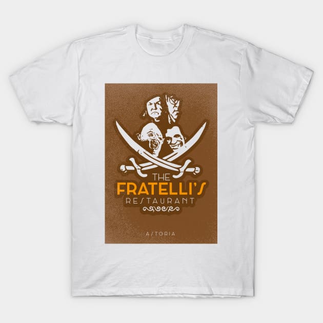 The Goonies Astoria Fratellis Restaurant T-Shirt by TEEWEB